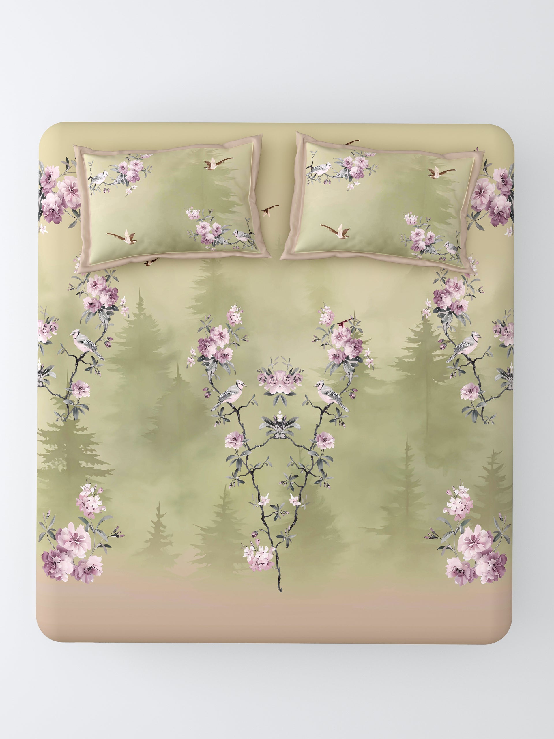 Nazaara Leher Super King Size Bedsheet