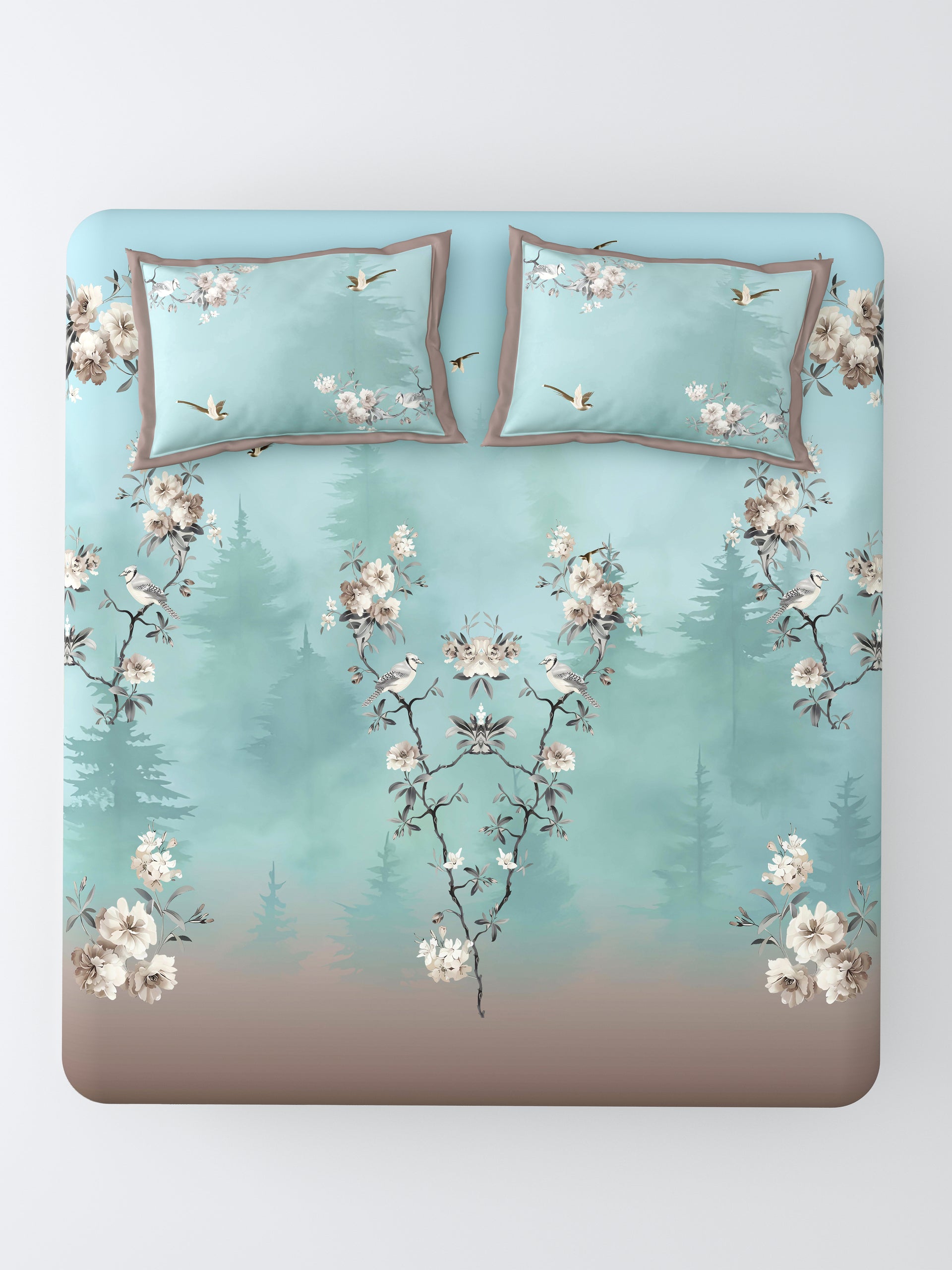 Nazaara Leher Super King Size Bedsheet