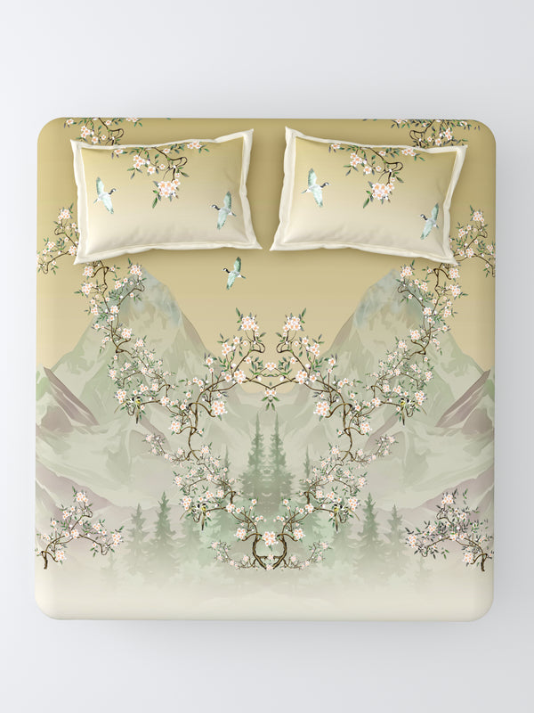 Nazaara Baadal Super King Size Bedsheet