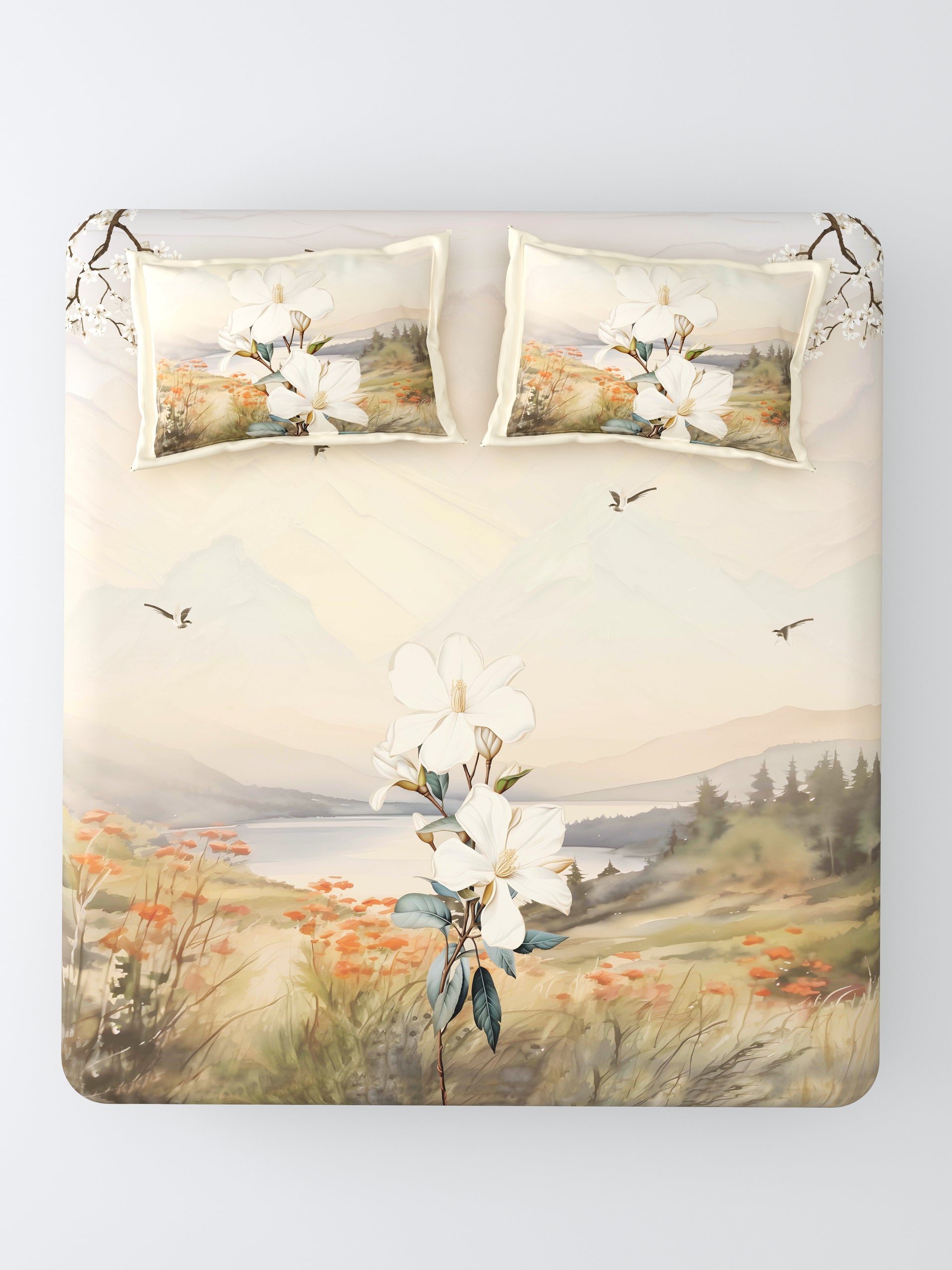 Nazaara Saavan Super King Bedsheet