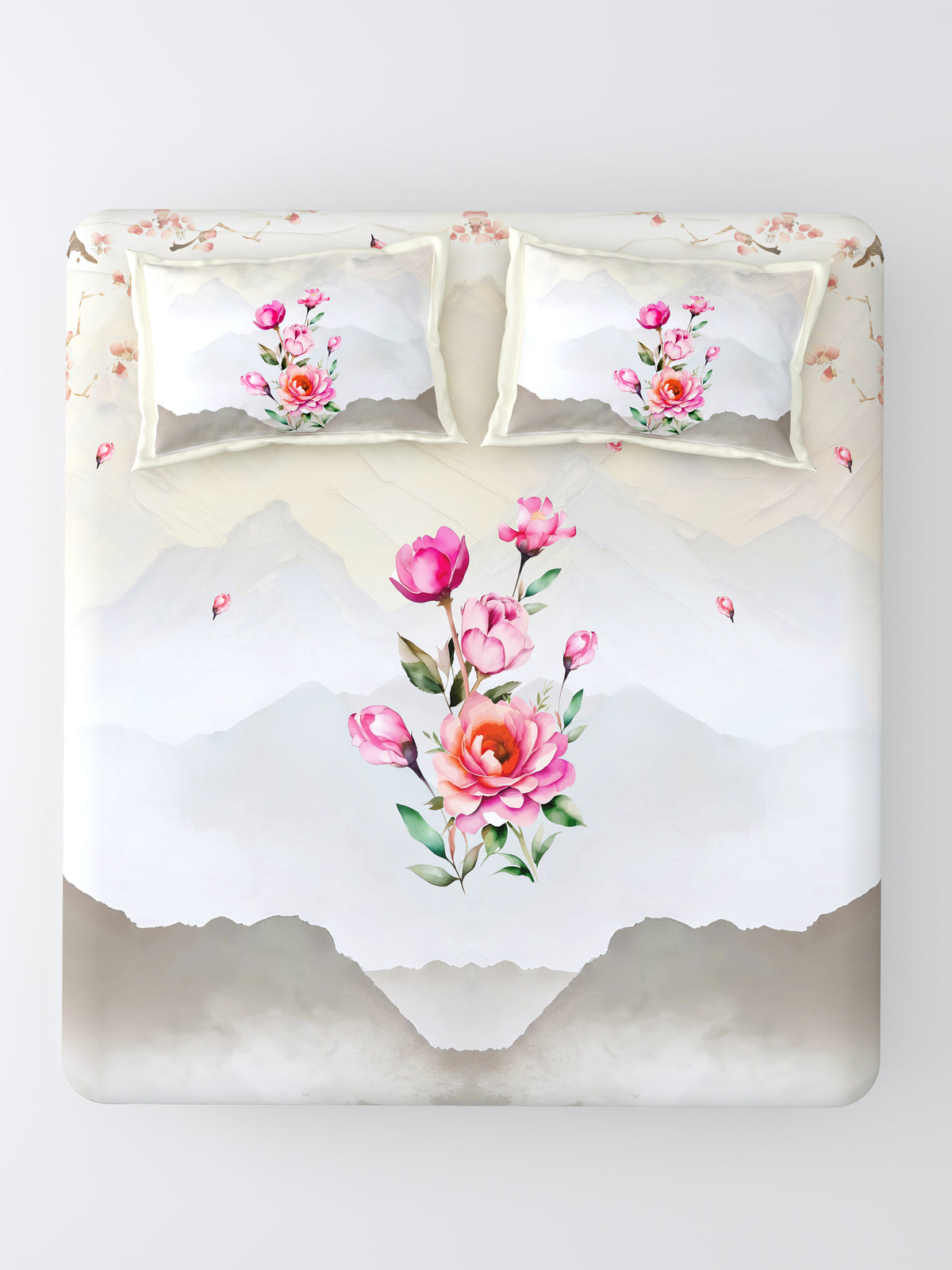 Nazaara_Raunak_Pure_Cotton_Bedsheet_Brown
