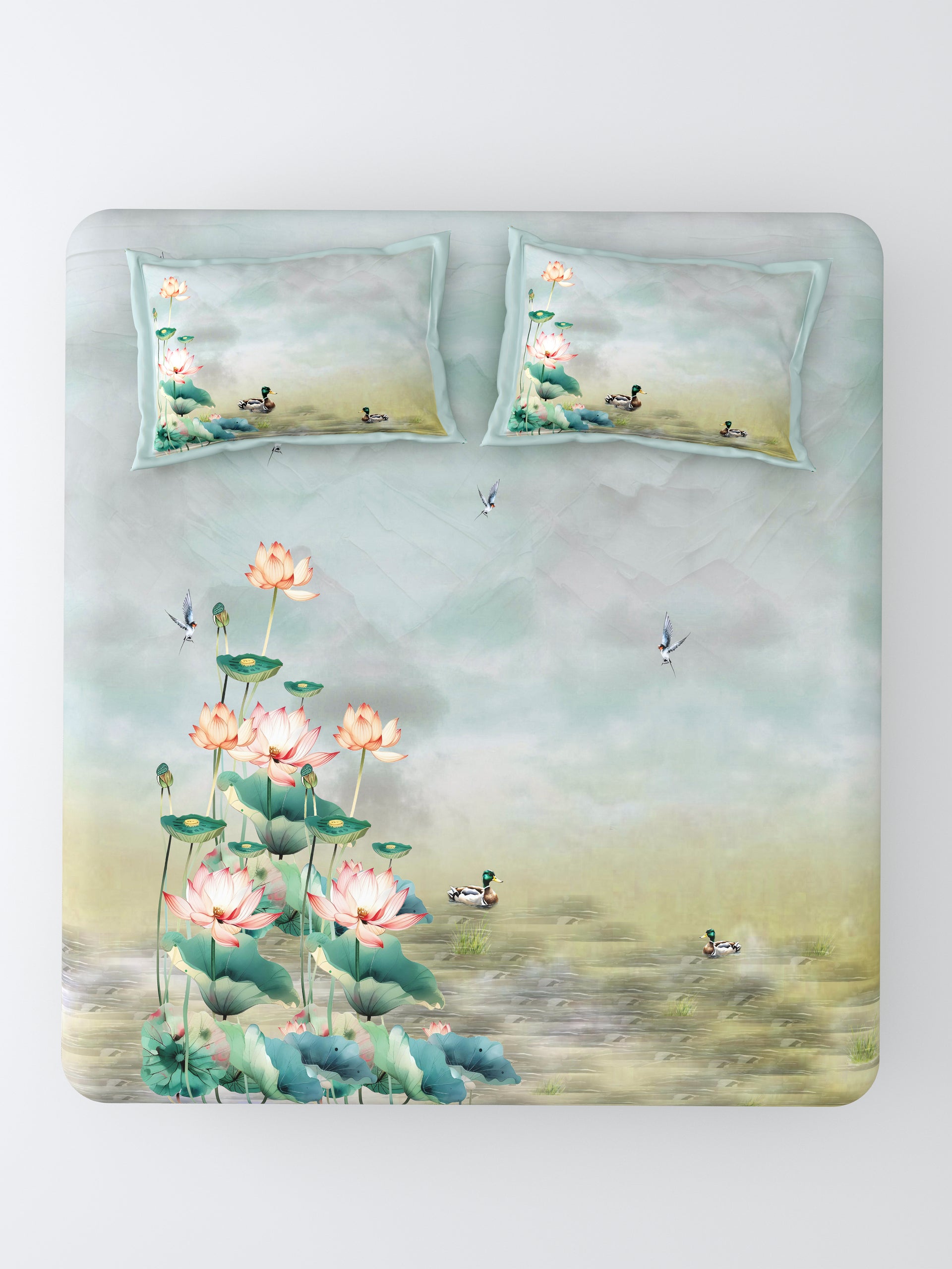 Nazaara Aabha Super King Bedsheet