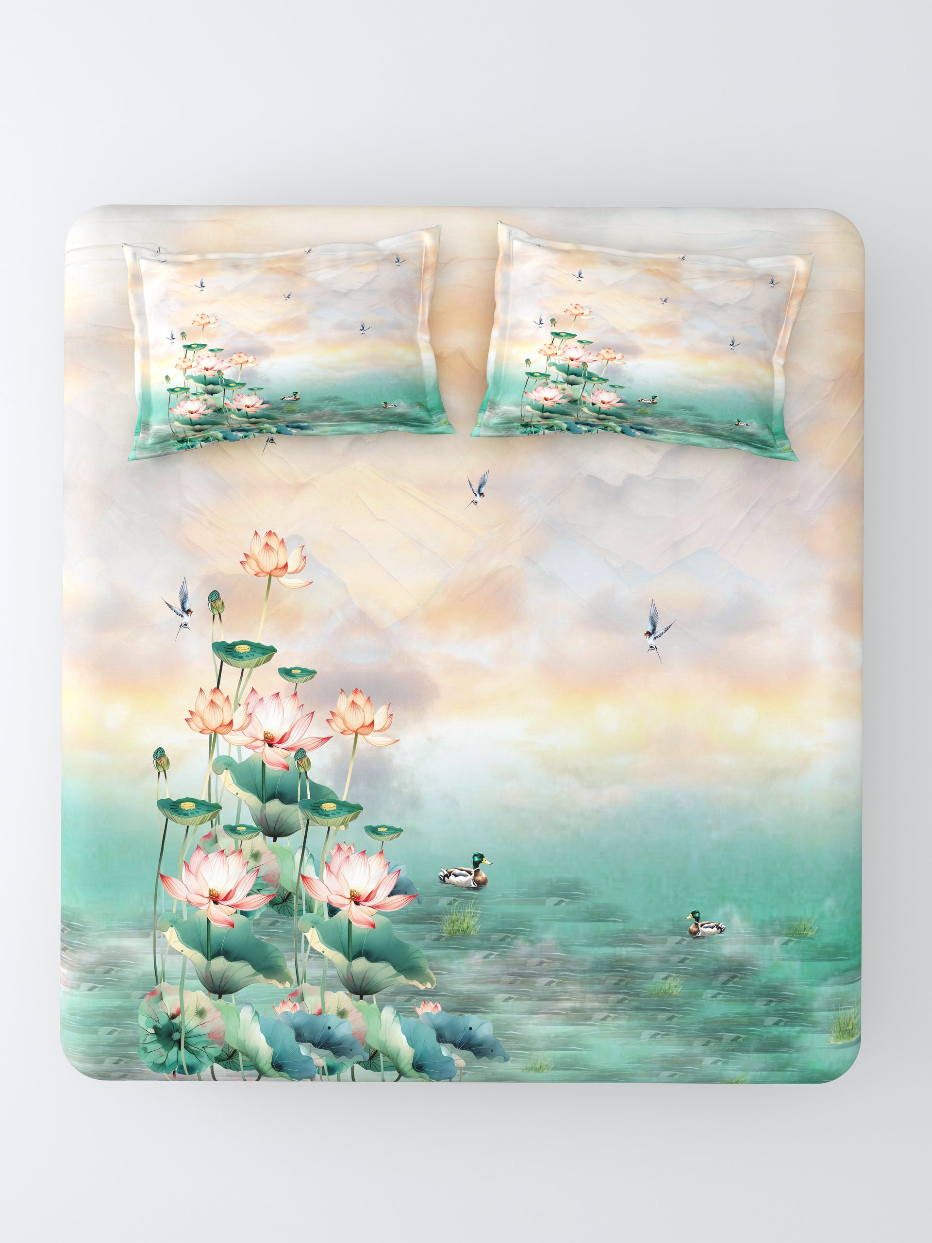 Nazaara Aabha Super King Bedsheet
