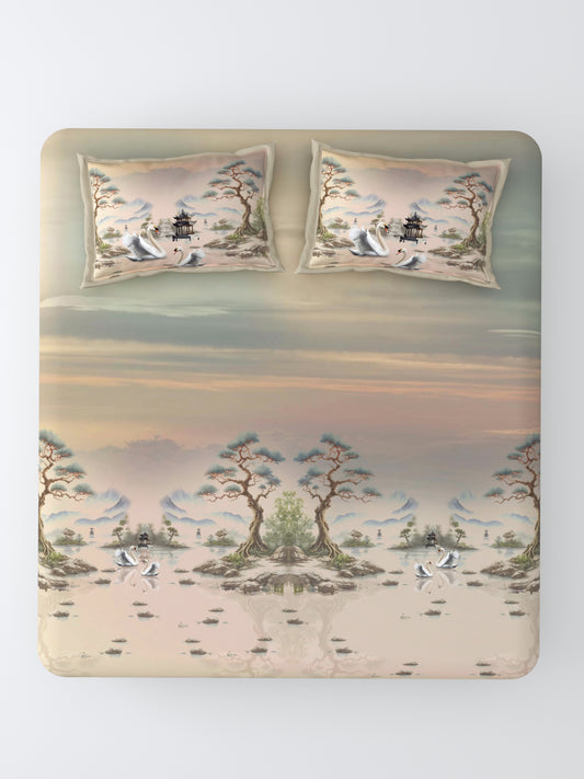 Nazaara_Ehsaas_Bedsheet_pure_Cotton_Ehsaas_Peach
