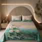 Nazaara_Aabha_Pure_Cotton_Light Green_bedsheets