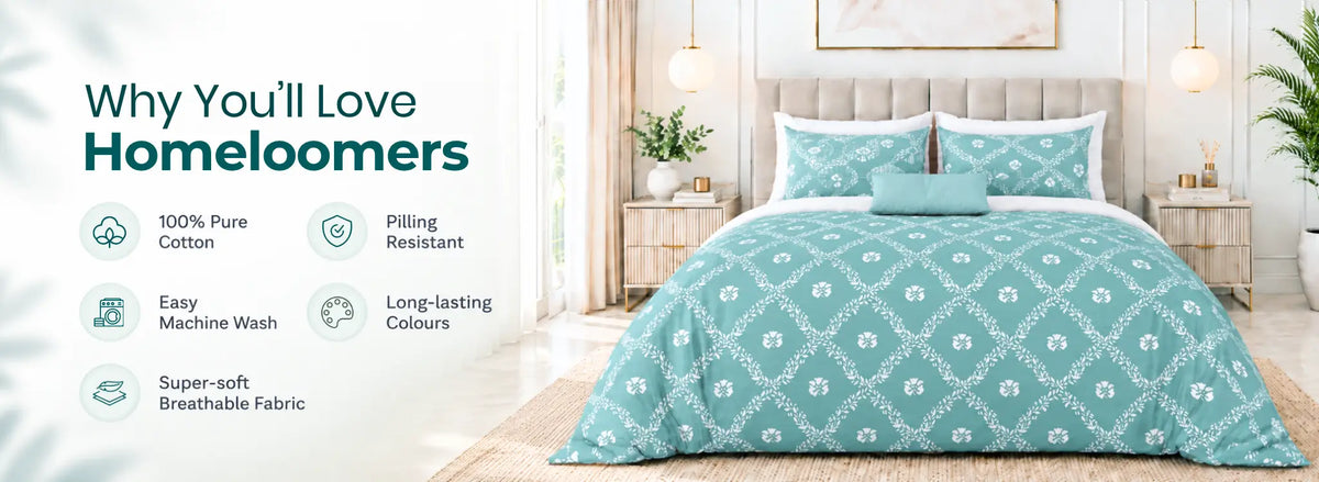 Aureva Artisan Pure Cotton Bedsheet
