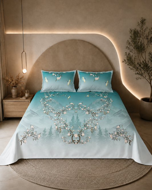 Pewter Blue_Cotton_bedsheets