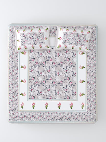 Nazaara_Suhaani_Bedsheet_Pure Cotton_Lavendar