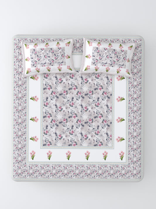 Nazaara_Suhaani_Bedsheet_Pure Cotton_Lavendar