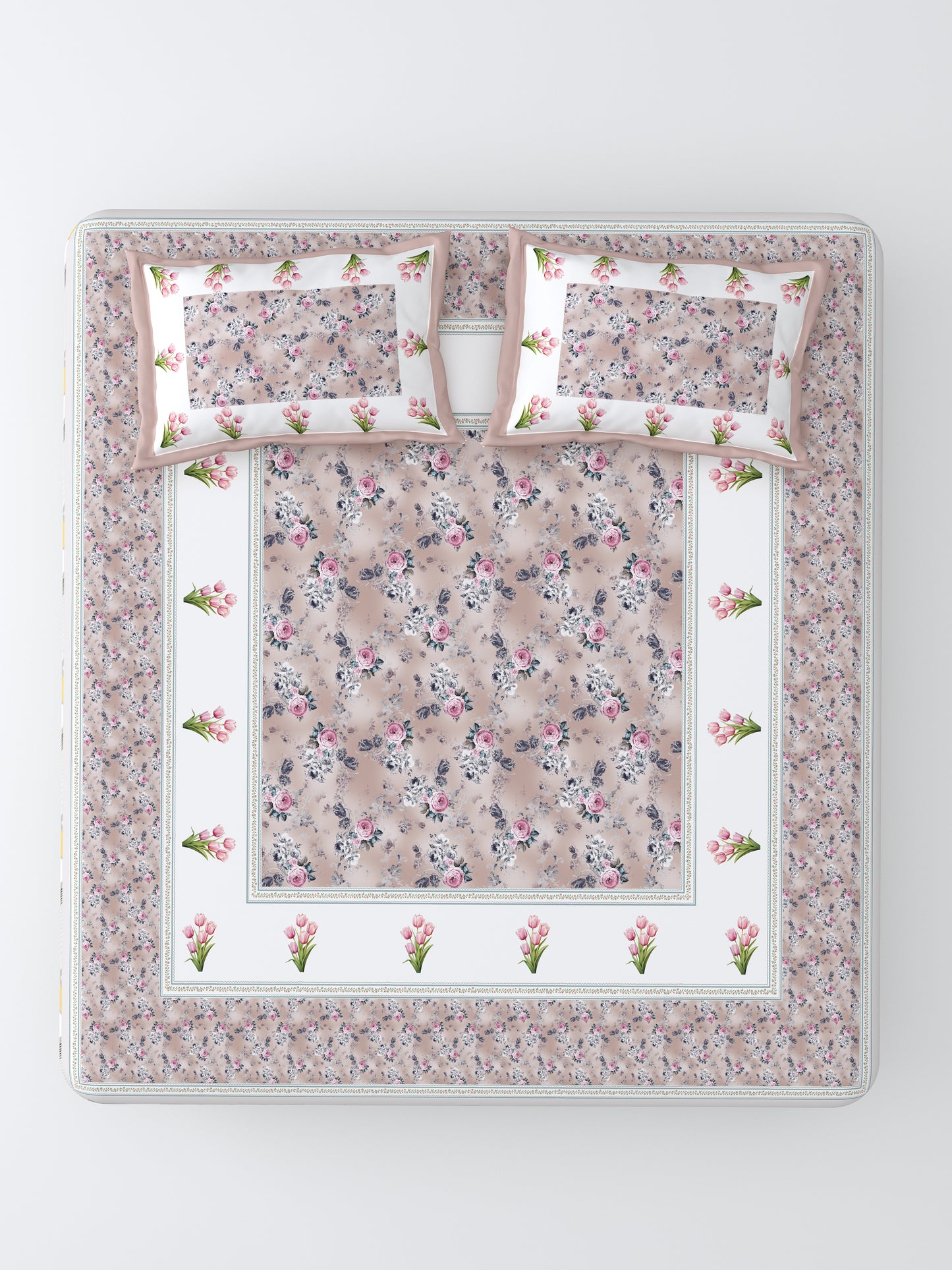 Nazaara_Suhaani_Bedsheet_Pure Cotton_Light Pink