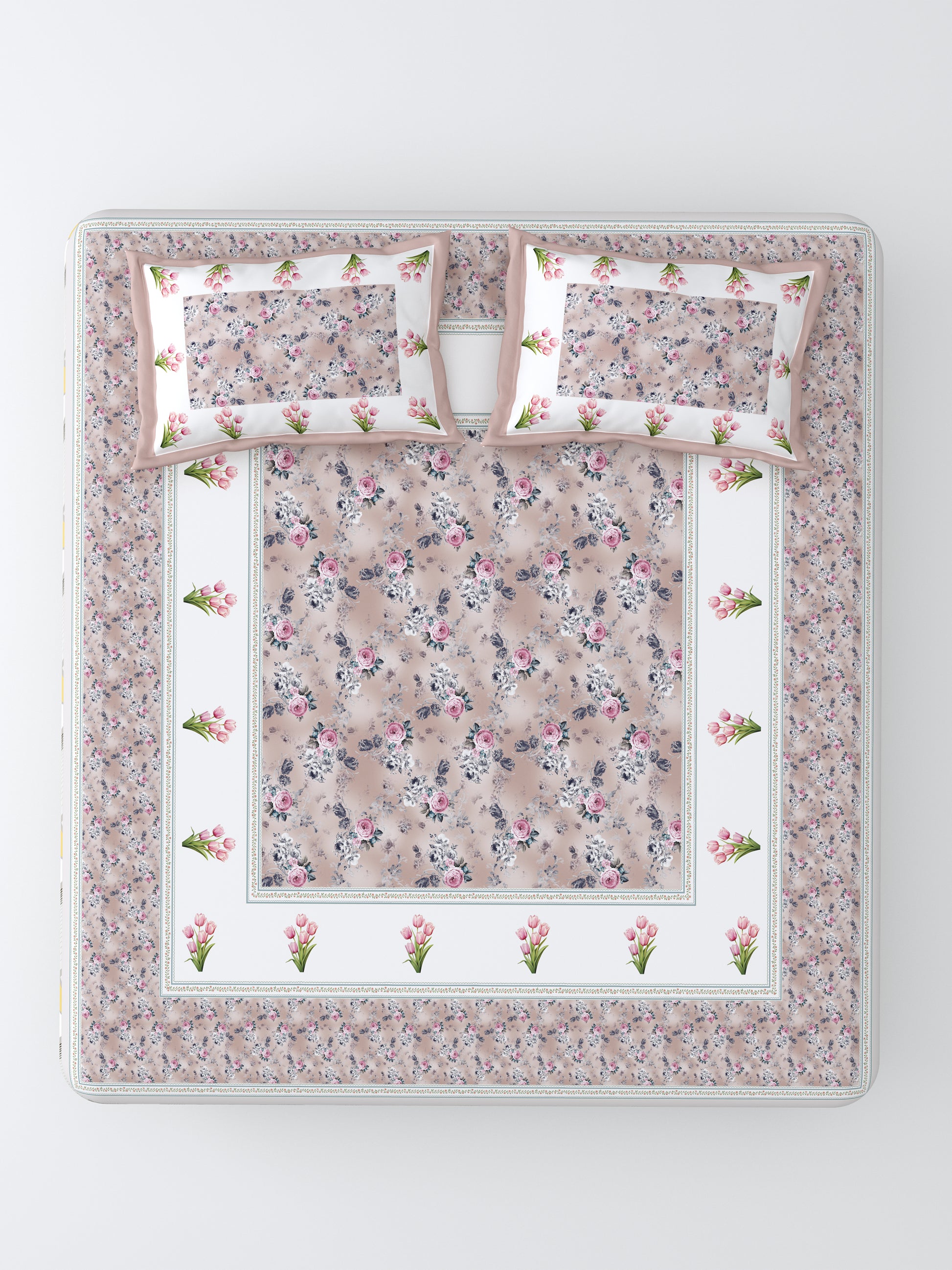 Nazaara_Suhaani_Bedsheet_Pure Cotton_Light Pink