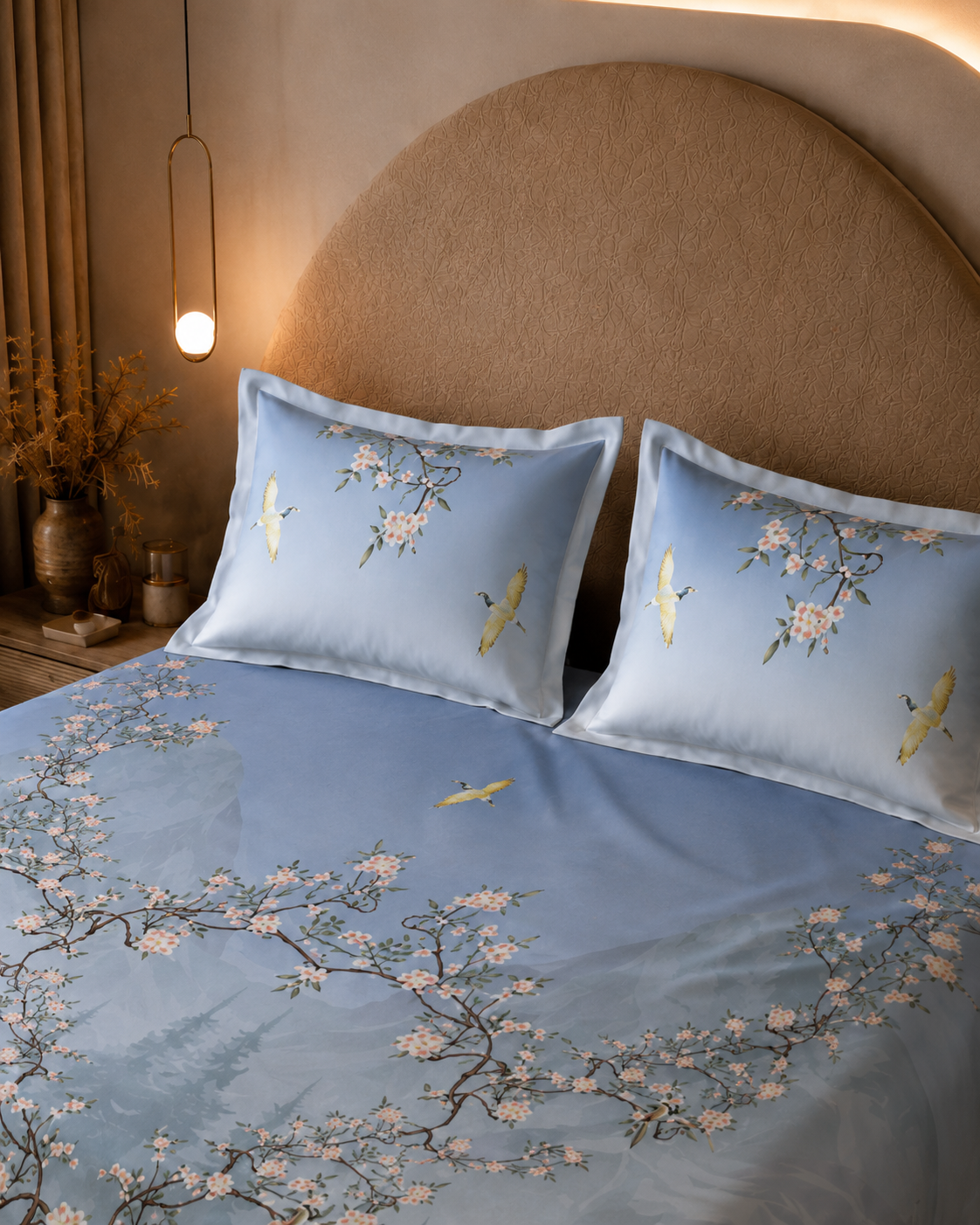 Nazaara_Bedsheet_Cotton_Blue