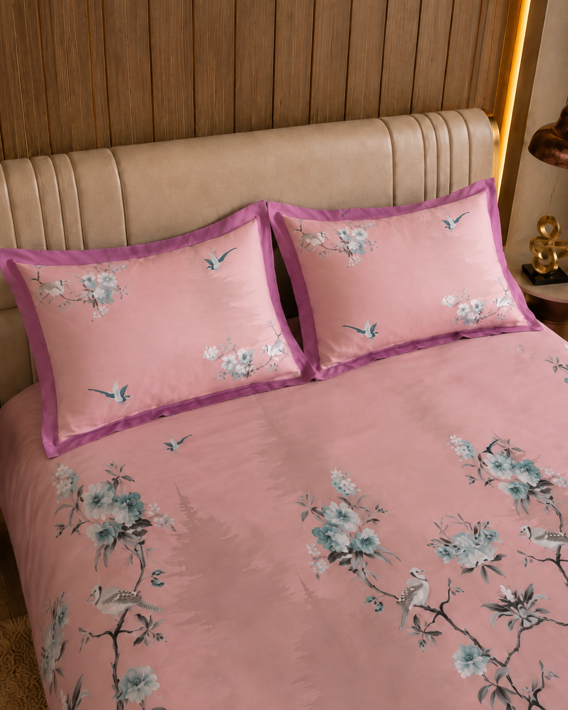 Nazaara_Leher_Cotton_bedsheet_pink