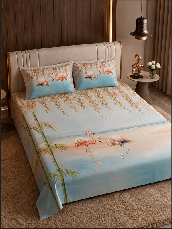 Nazaara Rangat Soft and Comfy Pure Cotton Bedsheet