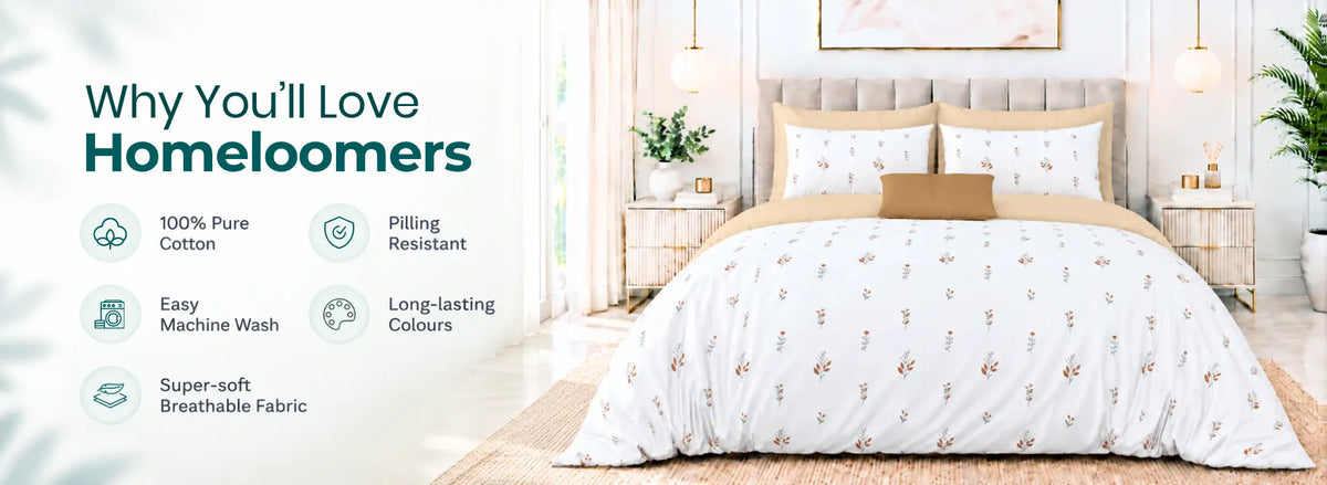 Sukoon Raat Premium Pure Cotton Bedsheet
