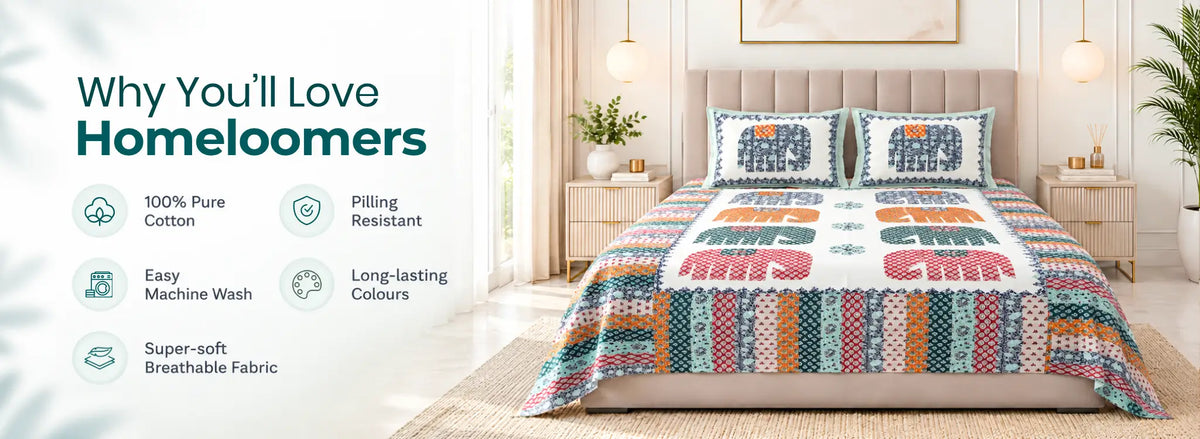 Mastdoon Barmeri Cotton Queen Size Bedsheet