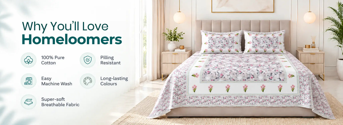Nazaara Suhaani Premium Cotton Bedsheet