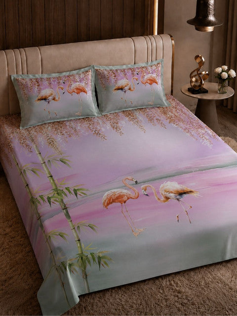 Nazaara_Bedsheet_Cotton_Pink