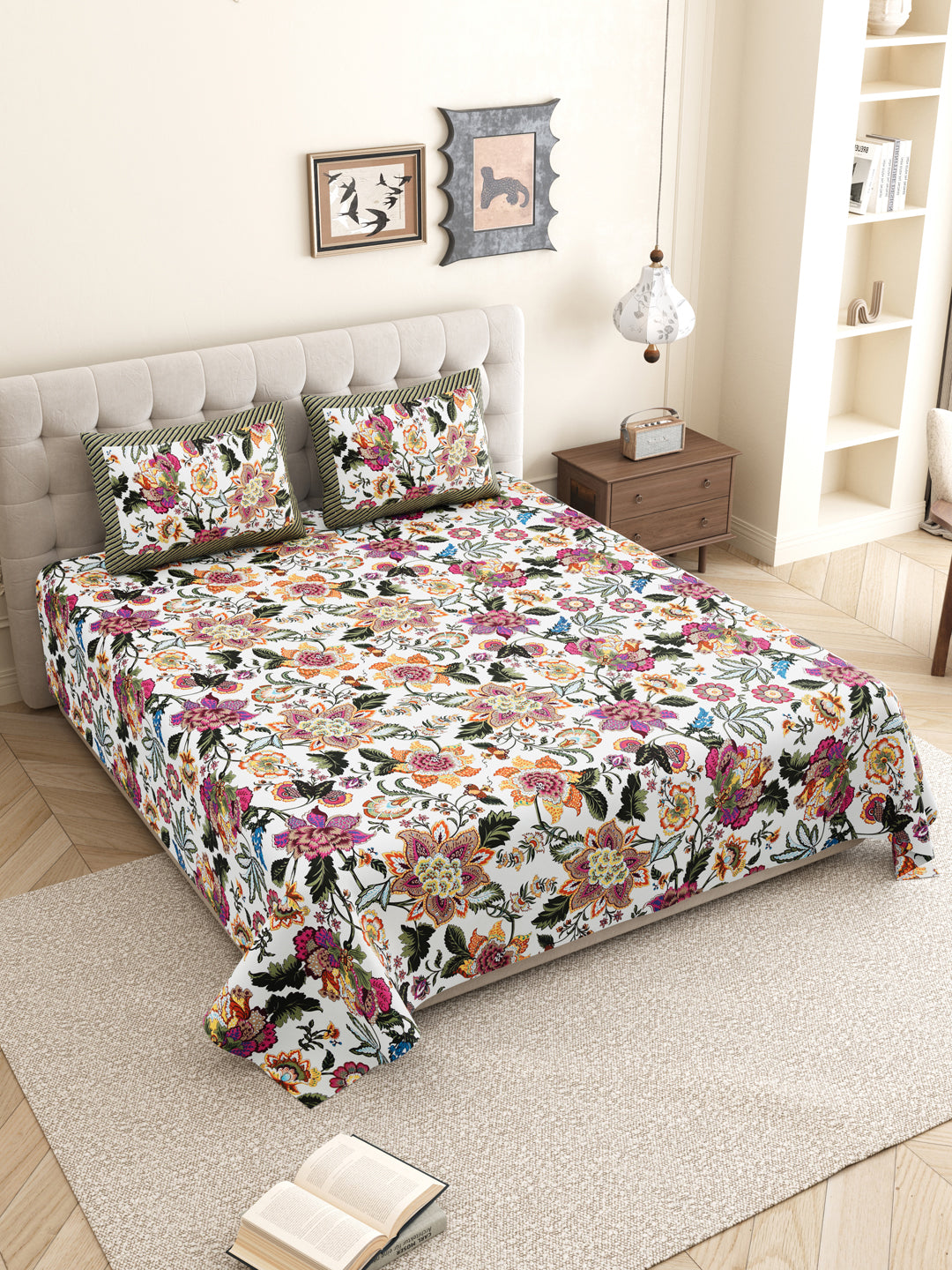 Black_Floral_Bedsheet_For_Home_Decor