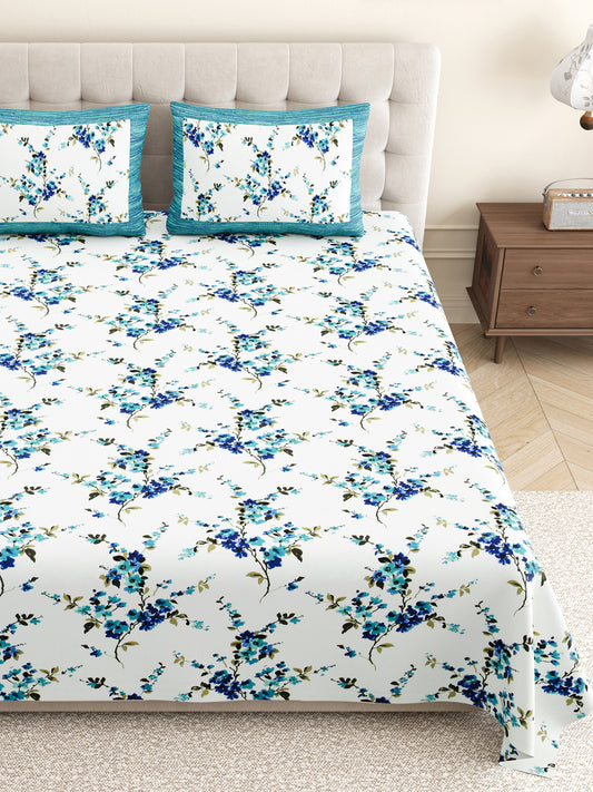 Floral_Blue_Bedsheet