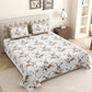 Floral_Bedsheet_Matching_Pillow_Covers_Brown