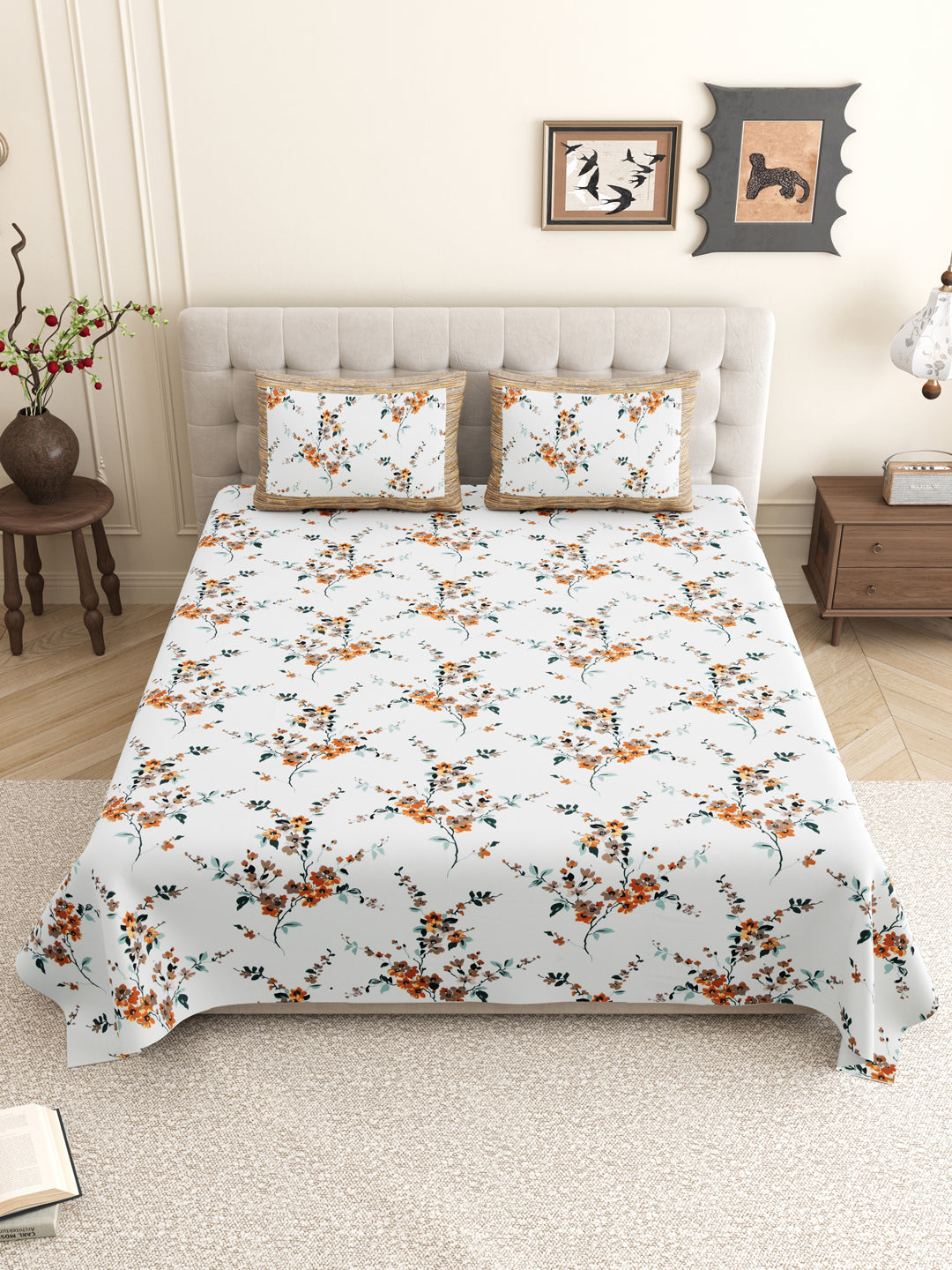 Bedsheet_Matching_Pillow_Covers_Brown
