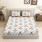 Floral_Bedsheet_With_Pillow_Covers_Brown