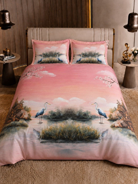 Nazaara_Chaav_Bedsheet_Pure Cotton_Light Pink