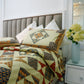 Coral Theme Ajrak Cotton Single Size Bedsheet