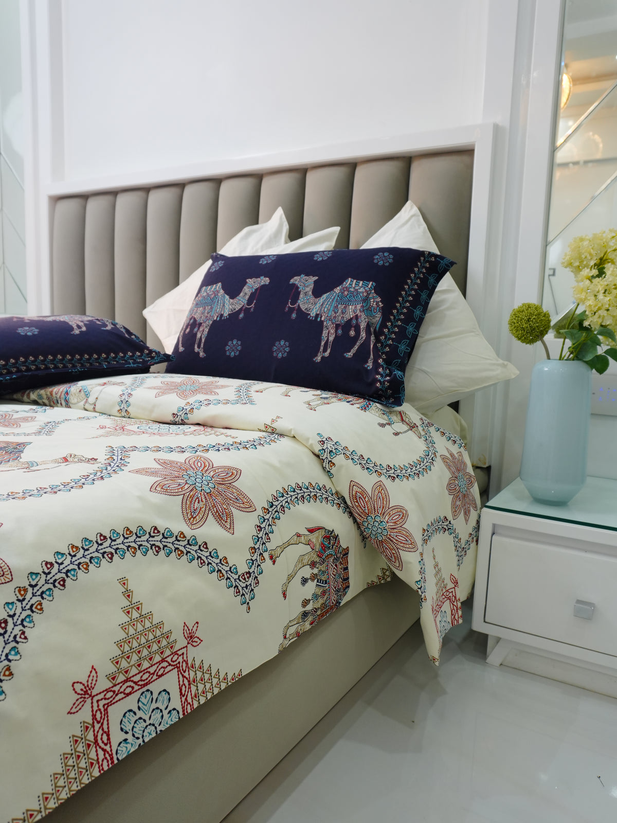 Kashida_Cotton_Bedsheet_Blue