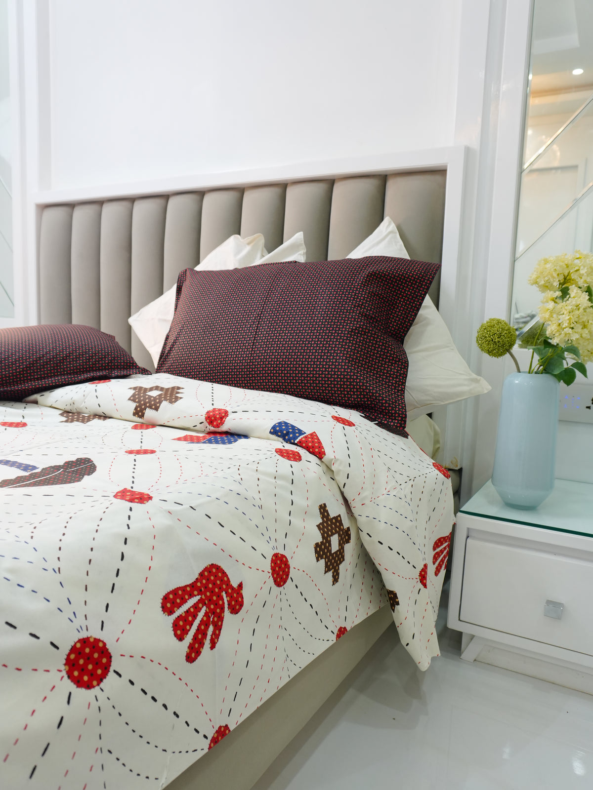 Blissful Gujri Patch Pure Cotton Bedsheet