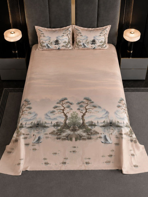 Bedsheet_Cotton_Ehsaas_Pink