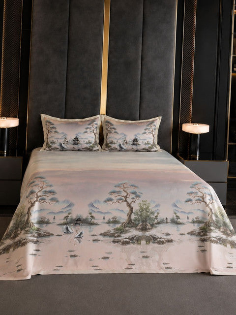 Bedsheet_pure_Cotton_Ehsaas_Peach