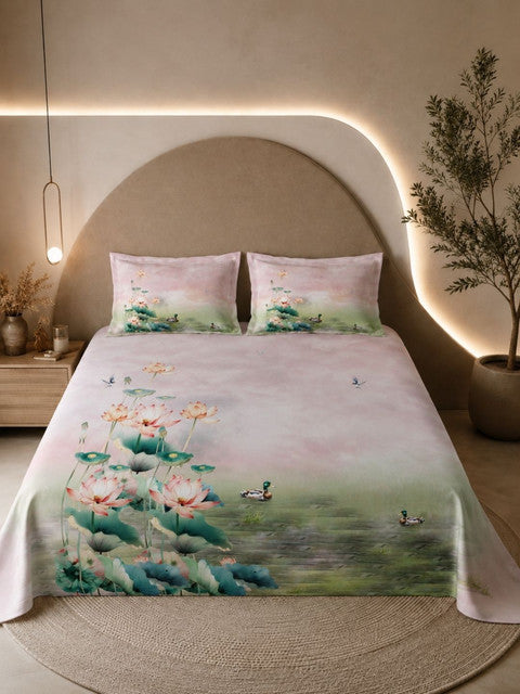 Pure_Cotton_Bedsheet_Purple