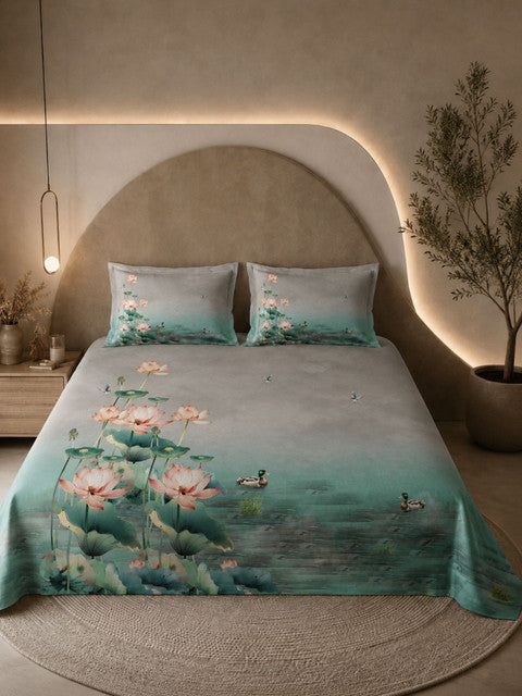 Pure_Cotton_Bedsheet_Dark Grey