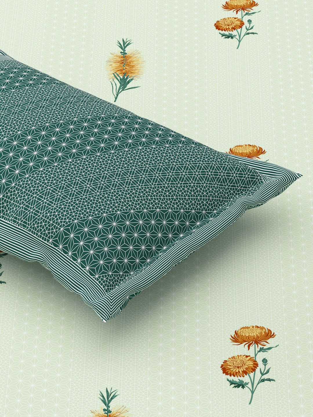Antartic Snow White Pure Cotton Bedsheet