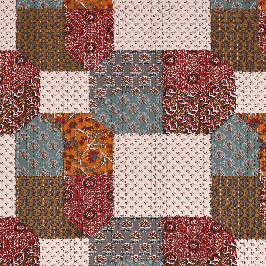 Ajrak_Green_Cotton_Bedsheet