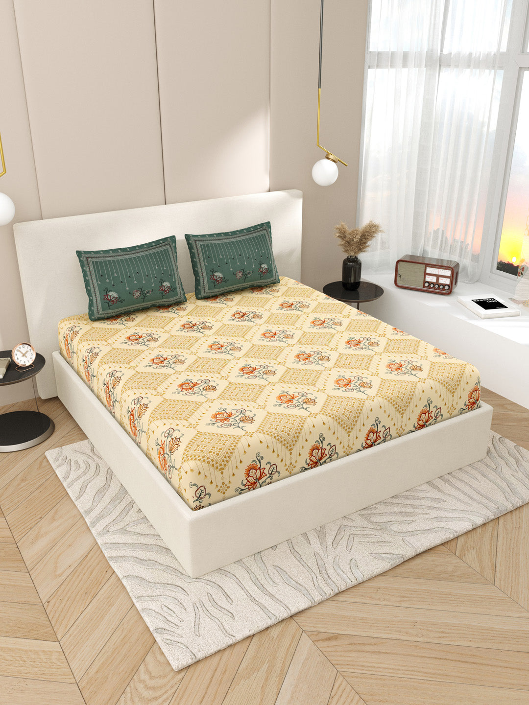 Printed_Bedsheet_Green
