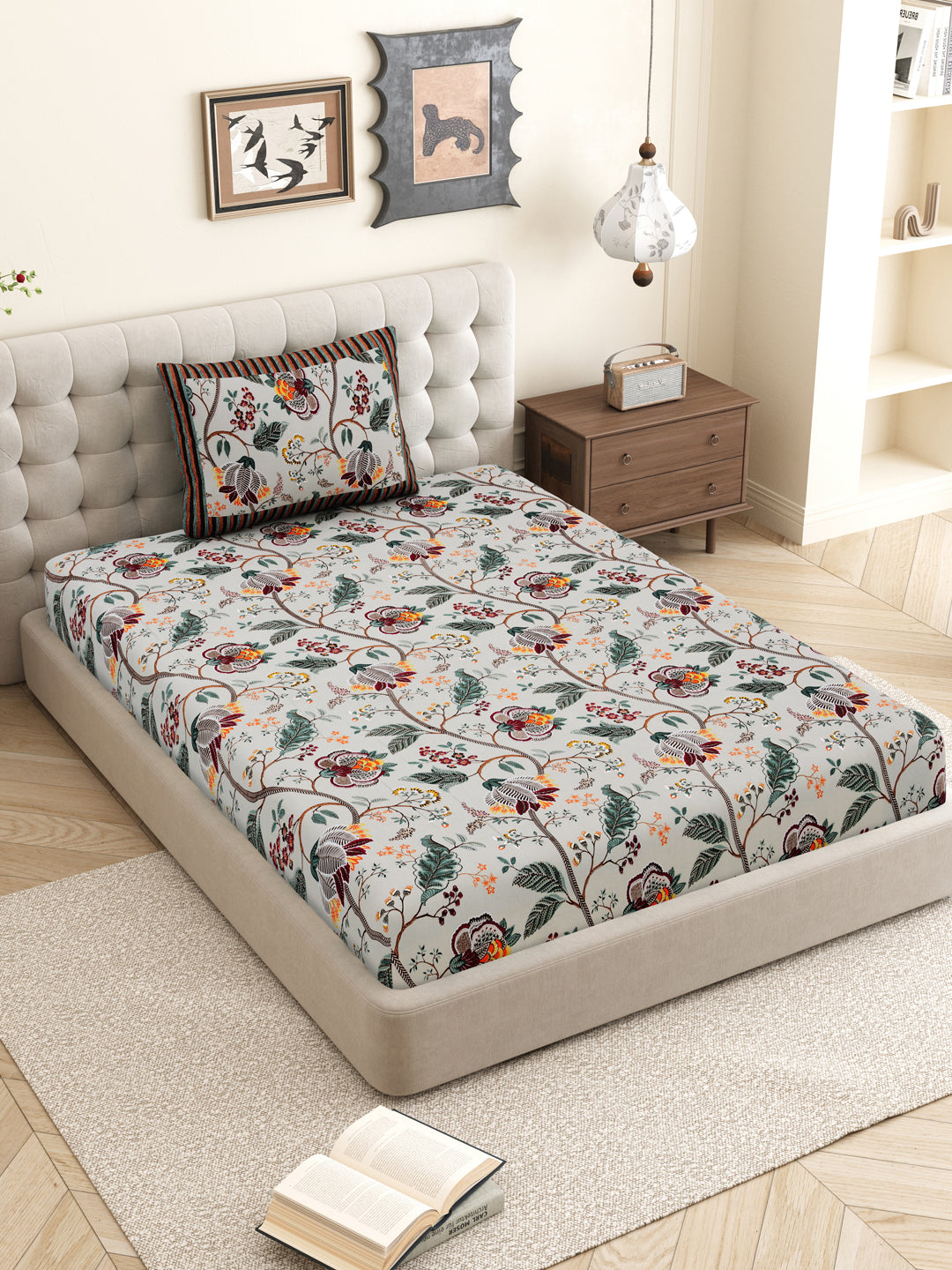 Dark Grey_Bedsheets_with_Pillow_Covers
