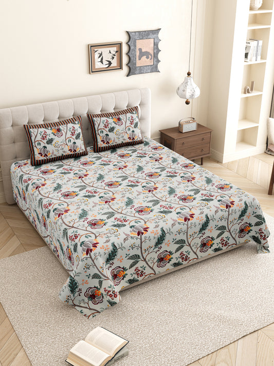 Floral_Bedsheet_Pattern_Wth_Pillow_Covrs_Grey