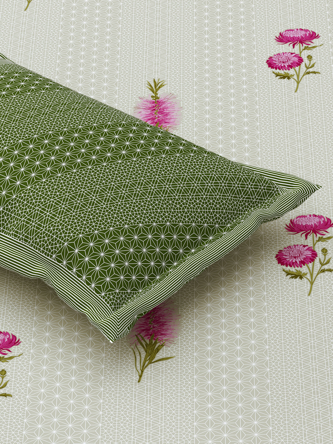 Antartic Snow White Pure Cotton Bedsheet