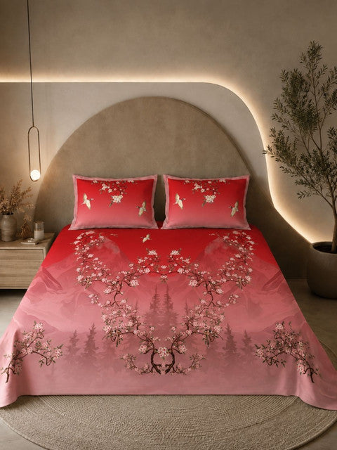 Bedsheet_Pure_Cotton_Red