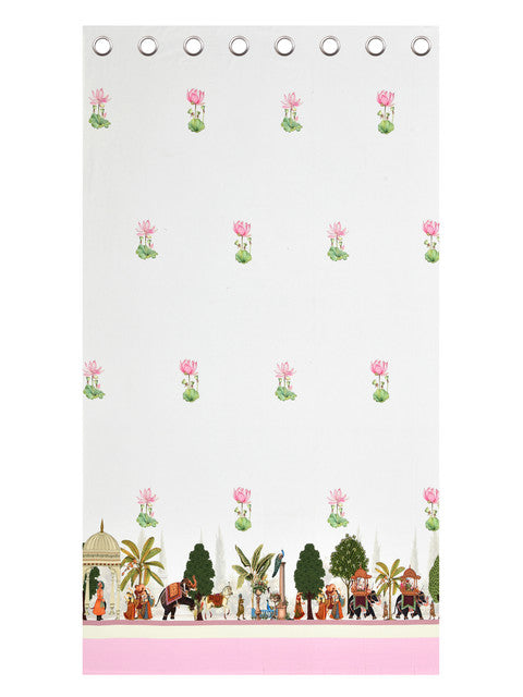 Rajasthani_Village_Printed_Curtains_White