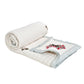 Homeloomers Premium Cotton Rajai with Floral Print & Elegant Striped Border | Soft, Cozy & Stylish Quilt for Winter