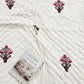 Homeloomers Premium Cotton Rajai with Floral Print & Elegant Striped Border | Soft, Cozy & Stylish Quilt for Winter