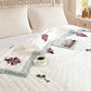 Homeloomers Premium Cotton Rajai with Floral Print & Elegant Striped Border | Soft, Cozy & Stylish Quilt for Winter