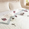 Homeloomers Premium Cotton Rajai with Floral Print & Elegant Striped Border | Soft, Cozy & Stylish Quilt for Winter