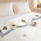 Homeloomers Premium Cotton Rajai with Floral Print & Black Striped Border | Elegant, Soft & Cozy Winter Quilt