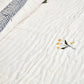 Homeloomers Premium Cotton Rajai with Floral Print & Black Striped Border | Elegant, Soft & Cozy Winter Quilt