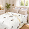 Homeloomers Premium Cotton Rajai with Floral Print & Yellow Striped Border | Elegant, Soft & Cozy Winter Quilt